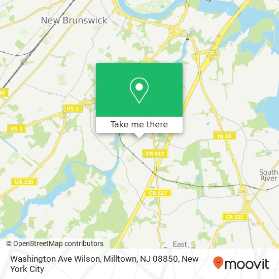 Washington Ave Wilson, Milltown, NJ 08850 map