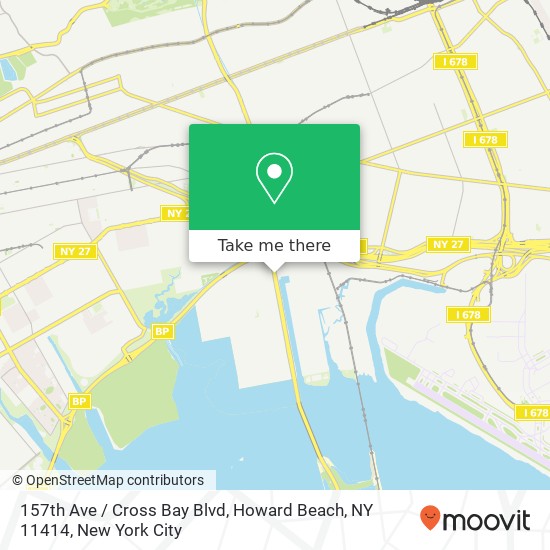 Mapa de 157th Ave / Cross Bay Blvd, Howard Beach, NY 11414