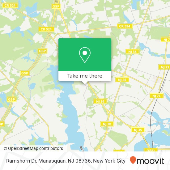 Ramshorn Dr, Manasquan, NJ 08736 map