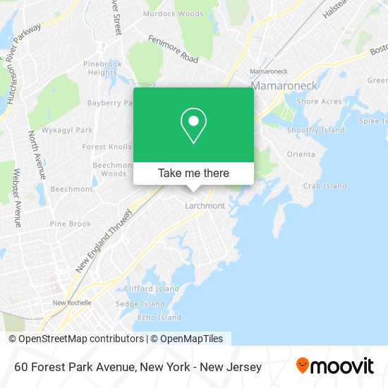 Mapa de 60 Forest Park Avenue