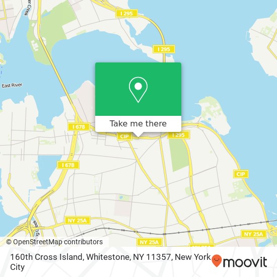 160th Cross Island, Whitestone, NY 11357 map