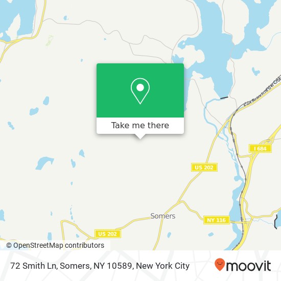 Mapa de 72 Smith Ln, Somers, NY 10589