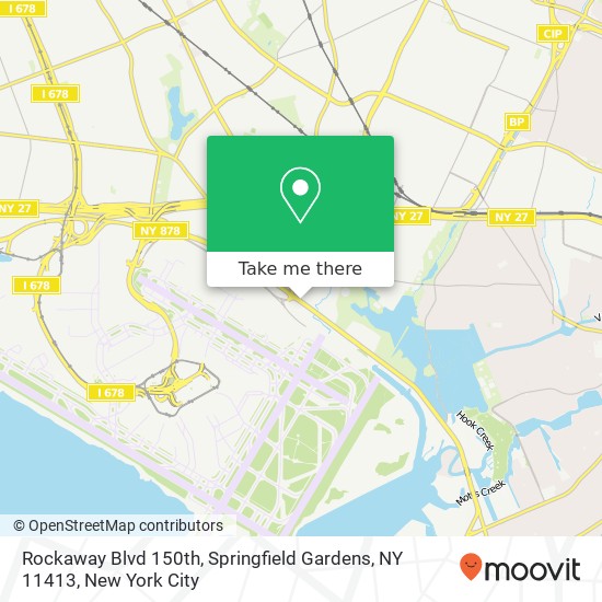 Mapa de Rockaway Blvd 150th, Springfield Gardens, NY 11413