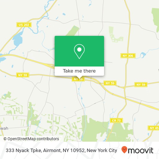 Mapa de 333 Nyack Tpke, Airmont, NY 10952