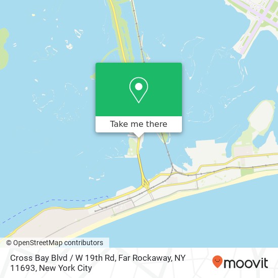 Mapa de Cross Bay Blvd / W 19th Rd, Far Rockaway, NY 11693
