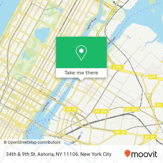 34th & 9th St, Astoria, NY 11106 map