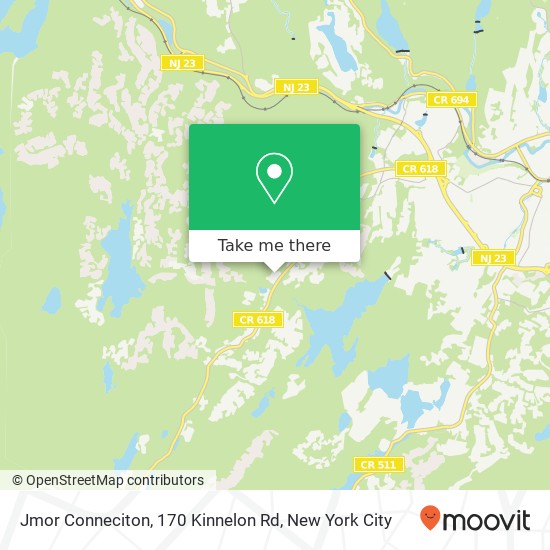 Mapa de Jmor Conneciton, 170 Kinnelon Rd
