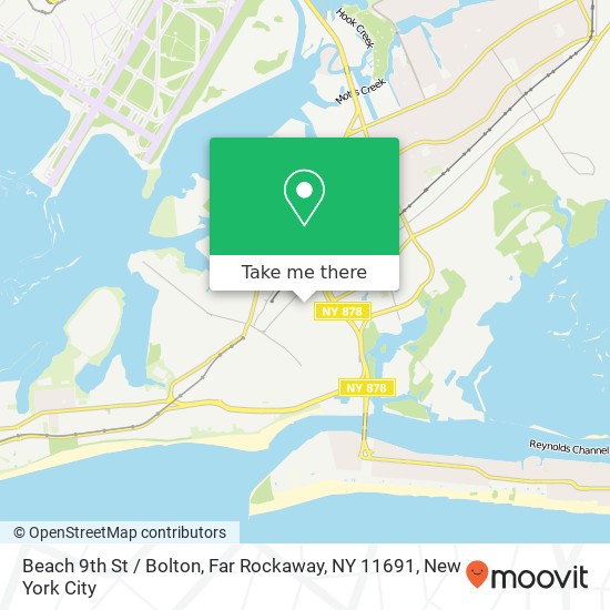 Beach 9th St / Bolton, Far Rockaway, NY 11691 map