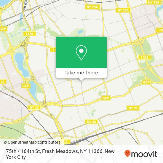 75th / 164th St, Fresh Meadows, NY 11366 map