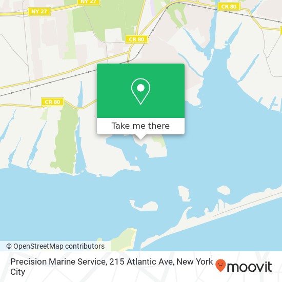 Mapa de Precision Marine Service, 215 Atlantic Ave