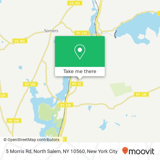Mapa de 5 Morris Rd, North Salem, NY 10560