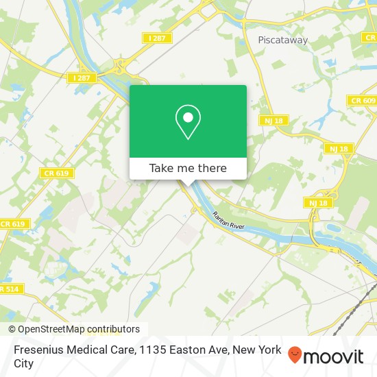 Fresenius Medical Care, 1135 Easton Ave map