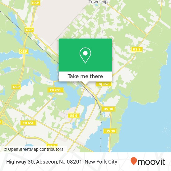 Highway 30, Absecon, NJ 08201 map