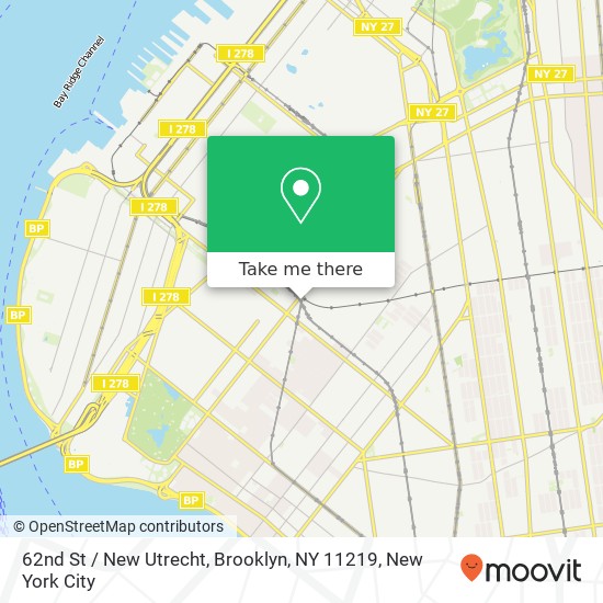 62nd St / New Utrecht, Brooklyn, NY 11219 map