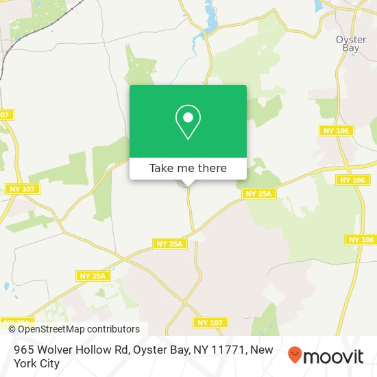 965 Wolver Hollow Rd, Oyster Bay, NY 11771 map