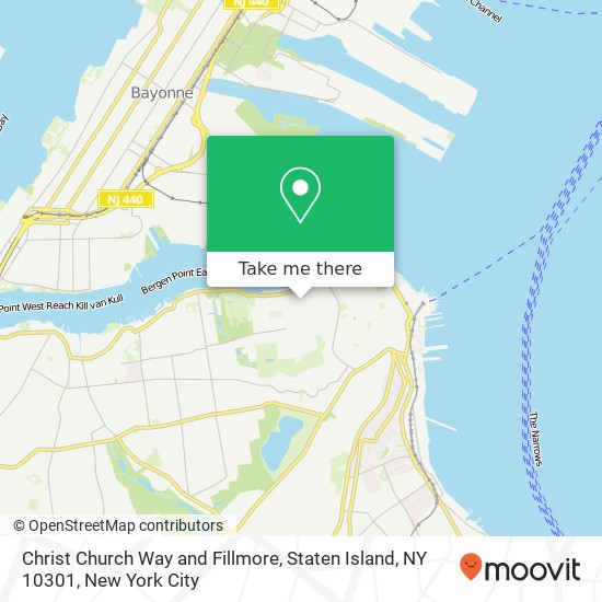 Christ Church Way and Fillmore, Staten Island, NY 10301 map