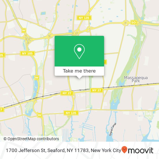 1700 Jefferson St, Seaford, NY 11783 map