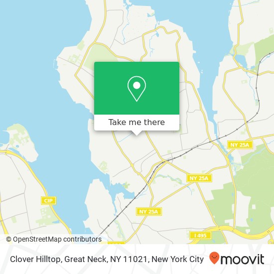 Mapa de Clover Hilltop, Great Neck, NY 11021