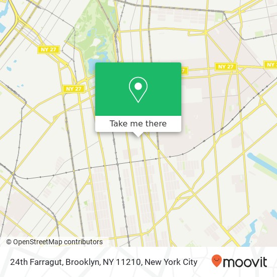 24th Farragut, Brooklyn, NY 11210 map
