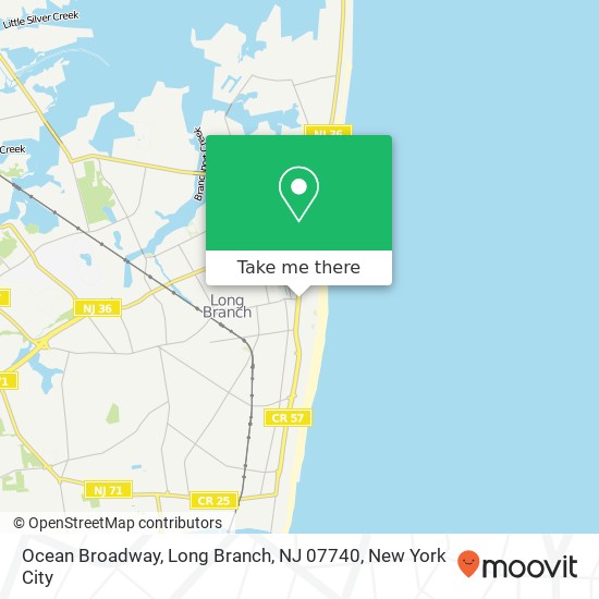 Ocean Broadway, Long Branch, NJ 07740 map