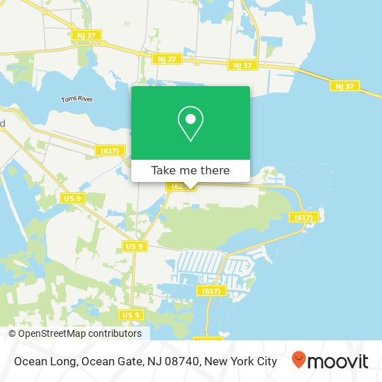 Ocean Long, Ocean Gate, NJ 08740 map