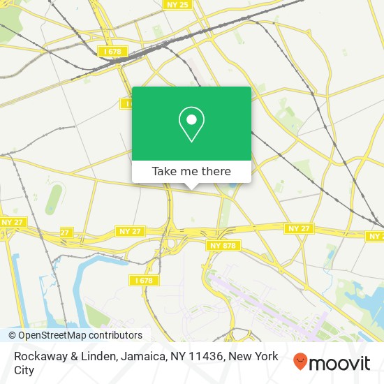 Mapa de Rockaway & Linden, Jamaica, NY 11436