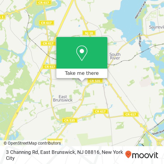 3 Channing Rd, East Brunswick, NJ 08816 map