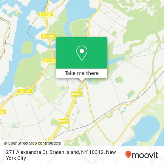 Mapa de 271 Alexsandra Ct, Staten Island, NY 10312