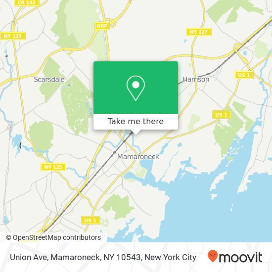 Union Ave, Mamaroneck, NY 10543 map