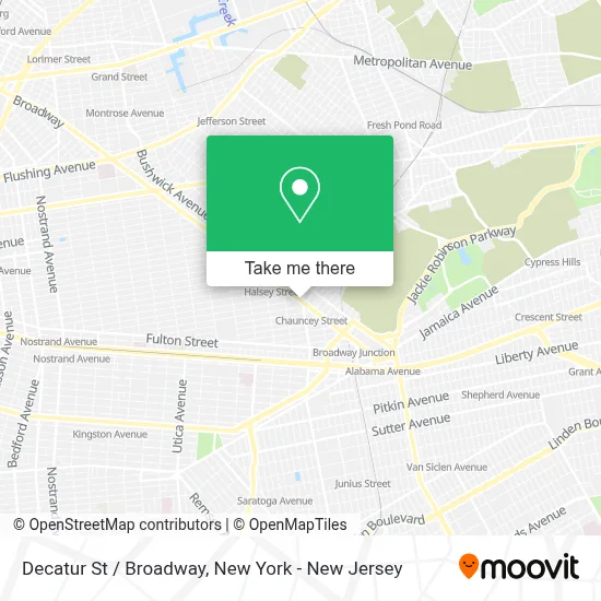 Decatur St / Broadway map