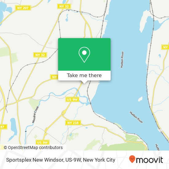 Sportsplex New Windsor, US-9W map