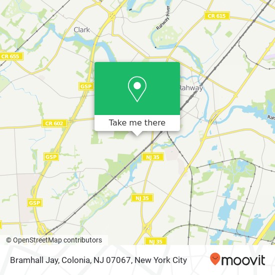 Bramhall Jay, Colonia, NJ 07067 map