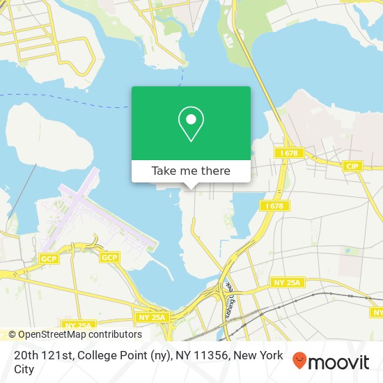 Mapa de 20th 121st, College Point (ny), NY 11356