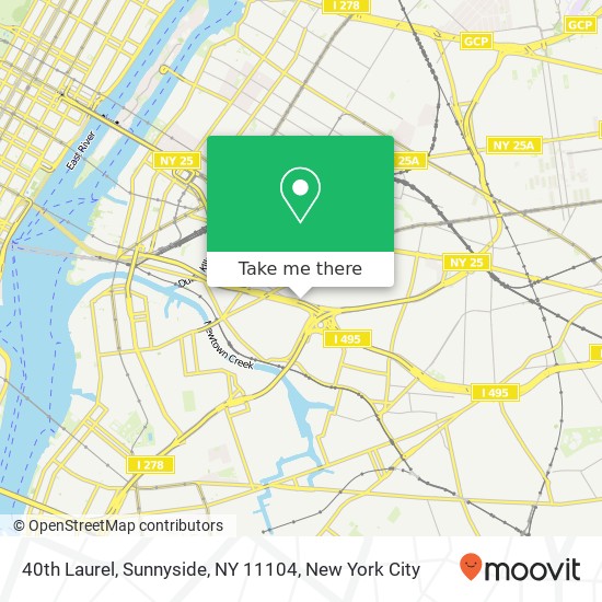 40th Laurel, Sunnyside, NY 11104 map
