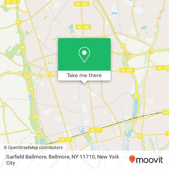Mapa de Garfield Bellmore, Bellmore, NY 11710