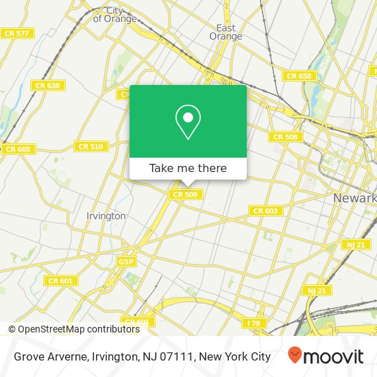 Grove Arverne, Irvington, NJ 07111 map