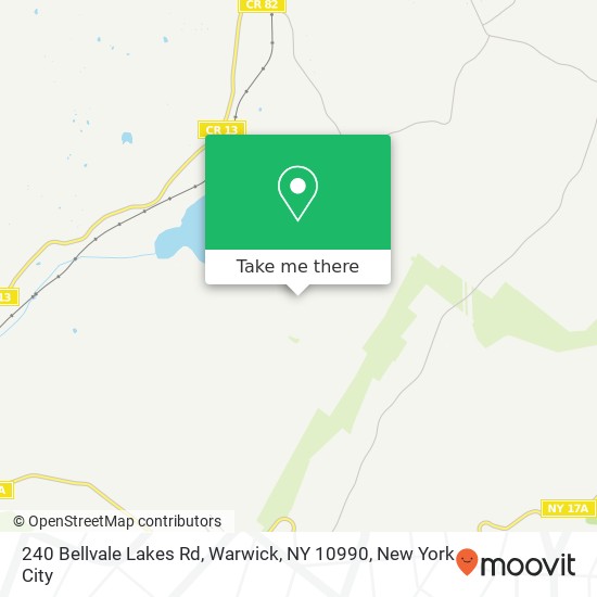 240 Bellvale Lakes Rd, Warwick, NY 10990 map