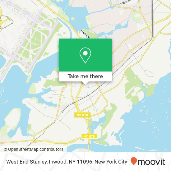 Mapa de West End Stanley, Inwood, NY 11096