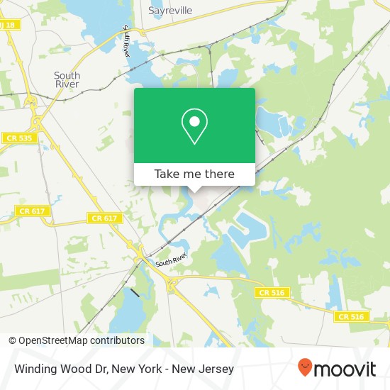 Winding Wood Dr, Sayreville, NJ 08872 map