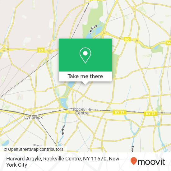 Mapa de Harvard Argyle, Rockville Centre, NY 11570