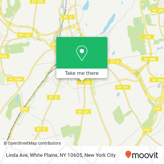 Linda Ave, White Plains, NY 10605 map