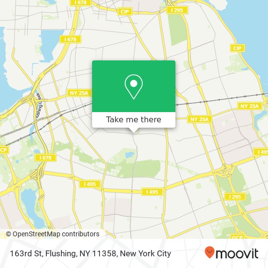 163rd St, Flushing, NY 11358 map