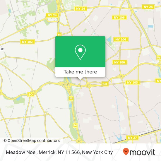 Mapa de Meadow Noel, Merrick, NY 11566