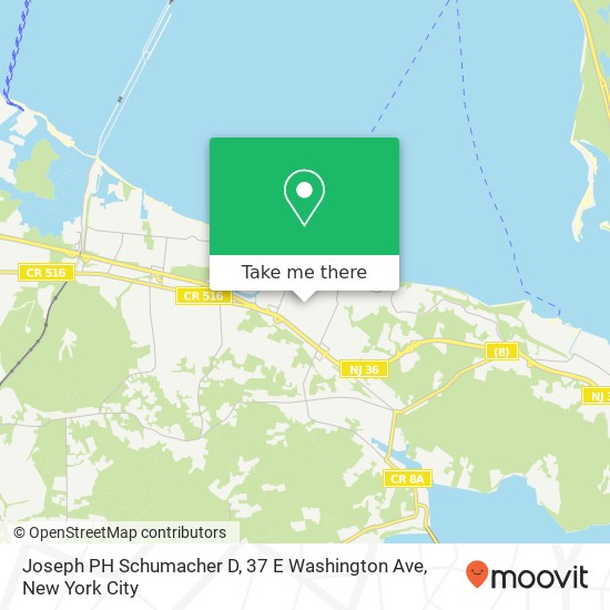 Mapa de Joseph PH Schumacher D, 37 E Washington Ave