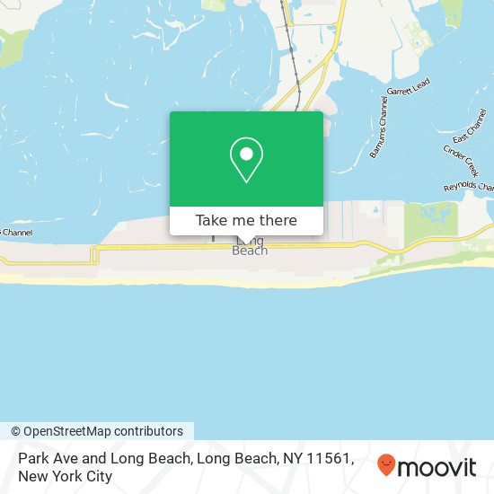 Park Ave and Long Beach, Long Beach, NY 11561 map