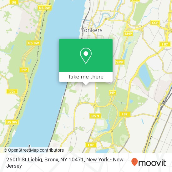Mapa de 260th St Liebig, Bronx, NY 10471