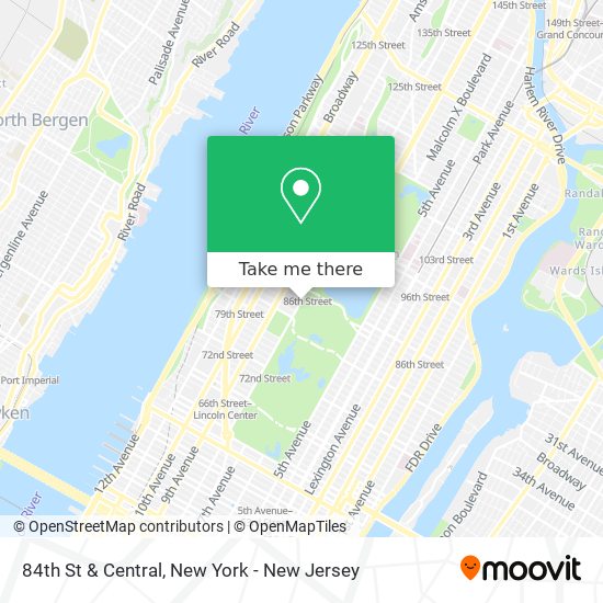 84th St & Central map