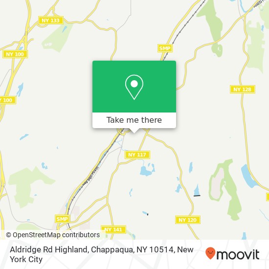 Mapa de Aldridge Rd Highland, Chappaqua, NY 10514