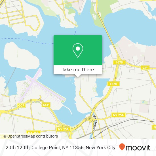 Mapa de 20th 120th, College Point, NY 11356
