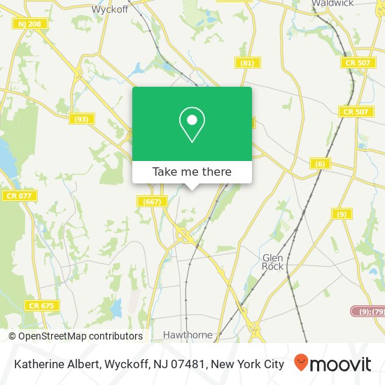 Katherine Albert, Wyckoff, NJ 07481 map